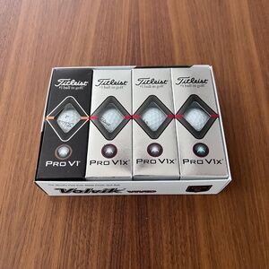Titleist NEW Pro V1x and Pro V1 Golf Balls-12 balls (4 sleeves)